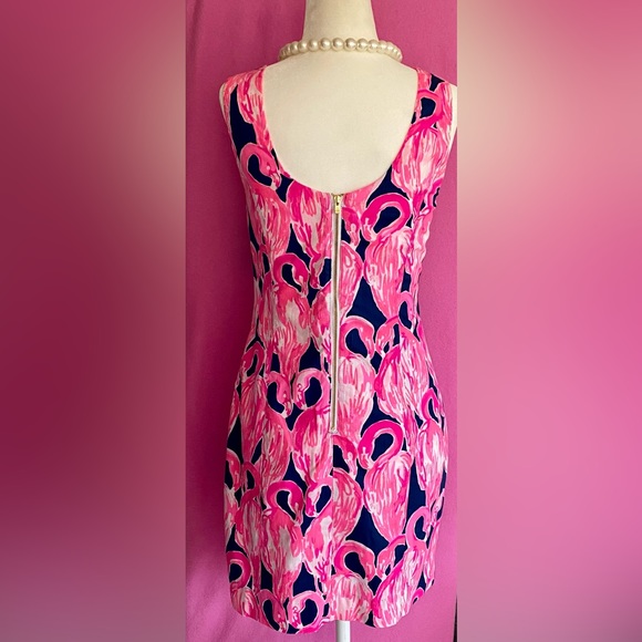 Lilly Pulitzer Via Amore Flamingo Dress - Picture 2 of 3